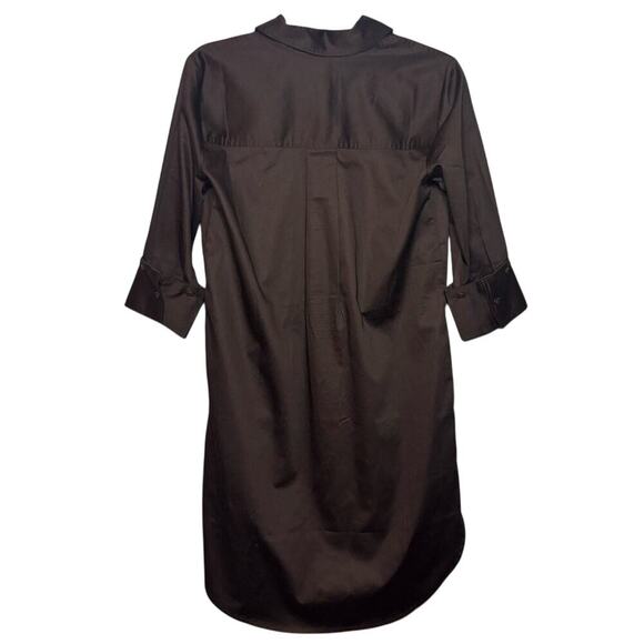 Madewell Dark Brown Cotton Sateen Shirt Dress XXS NWT Work to Weekend - Picture 6 of 9
